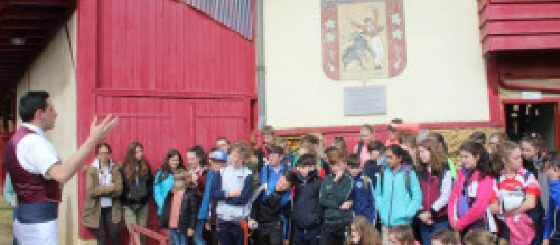 Estang :  Écossais et Irlandais découvrent la course landaise