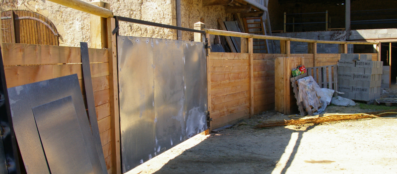 Les travaux avancent au "Corral" du Lartet 