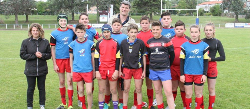 Condom Fabien Pelous à l’école de sport de la SAC 