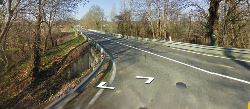 Miramont d'Astarac RN 21: Travaux sur le pont de l'Arbiou 