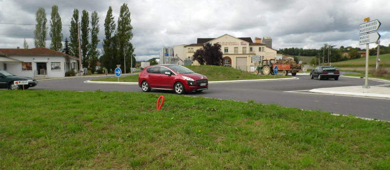 Giratoire de "Bonnet" à Lasserrade