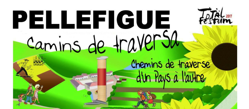 Pellefigue : Camin de traversa avec les foyers ruraux du Gers 