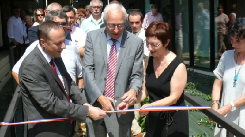 Le préfet Pierre Ory et le directeur de la Direccte Occitanie, Christophe Lerouge, ont inauguré les nouveaux bâtiments de l'unité départementale