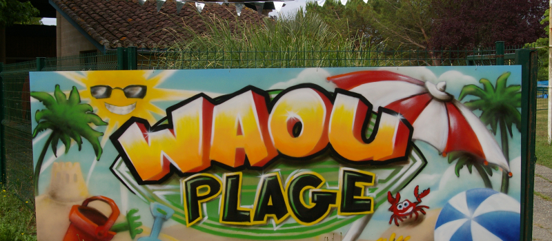 Waou Plage à la base de loisirs du lac de Plaisance