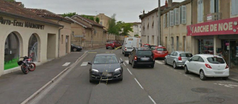 Auch Accident mortel en ville 