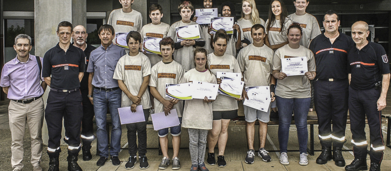 Aignan a ses cadets de la sécurité civile