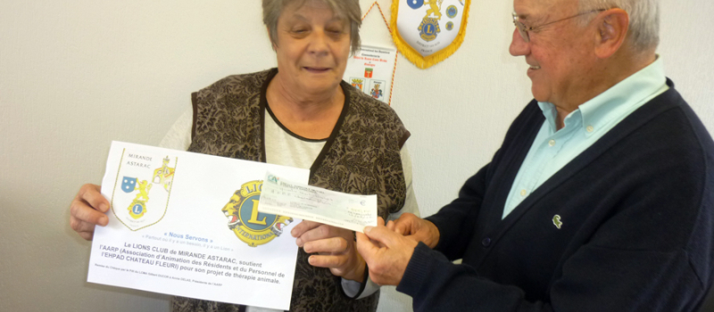 Vic Fezensac : Le Lions Club soutient Le Château Fleuri