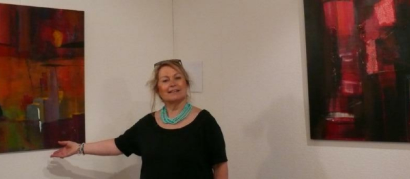 L'artiste peintre Christine Couderc : "c’est la fraîcheur, le bonheur, un beau travail sur la lumière", selon Guy Walter