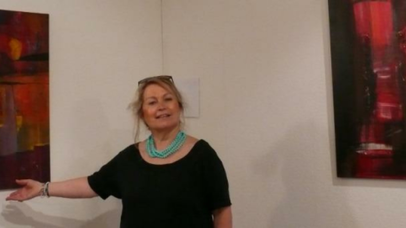 L'artiste peintre Christine Couderc : "c’est la fraîcheur, le bonheur, un beau travail sur la lumière", selon Guy Walter