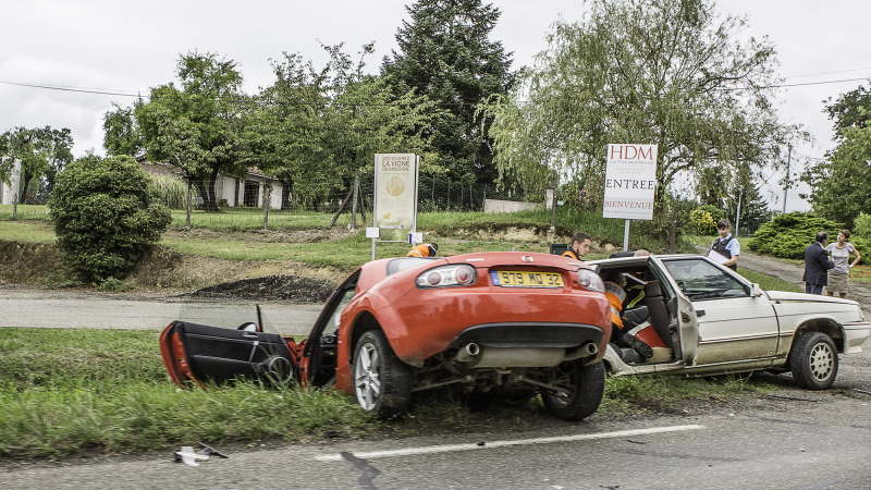 Nogaro – Accident au carrefour de l’entrée de la Cave coopérative