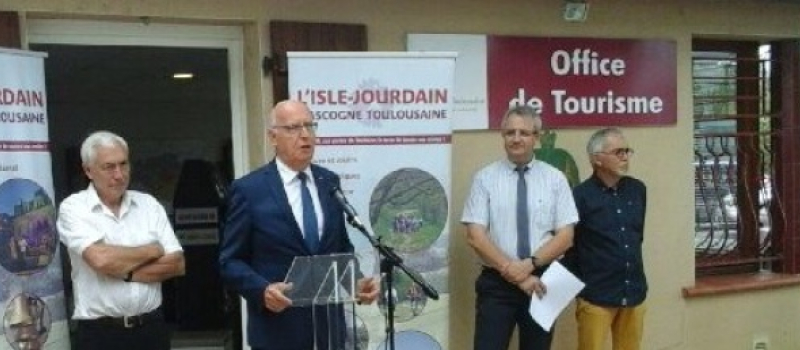 L'Isle-Jourdain : Le vice président de la Région, Jean-Louis Guilhaumon, a officialisé l'ouverture de la saison touristique