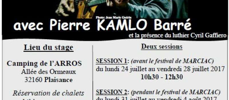 Stage de jazz manouche au camping 