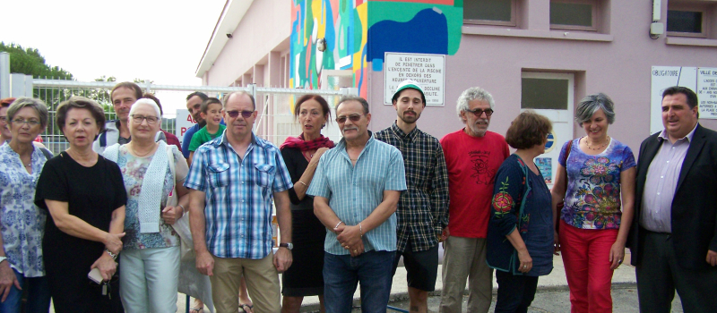Inauguration de la Fresque de la piscine municipale à Mauvezin