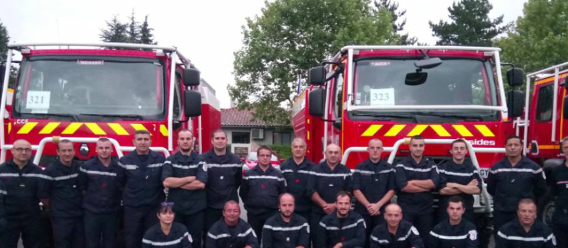 Des sapeurs pompiers gersois en renfort sur les feux de forets du midi