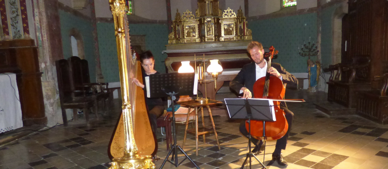 Tillac Les mélomanes ont vibré aux sons du violoncelle et de la Harpe