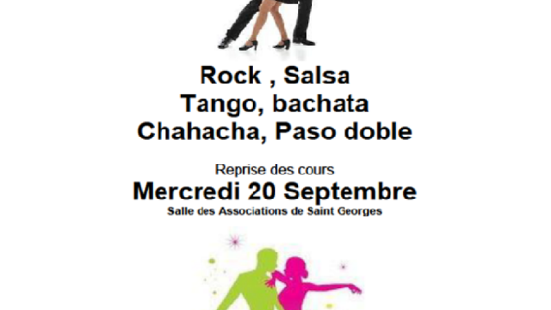 Saint Georges - Reprise des cours de danse à Saint Georges 