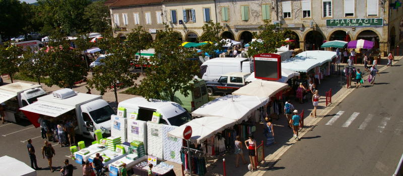 Sur le joli marché de Plaisance 