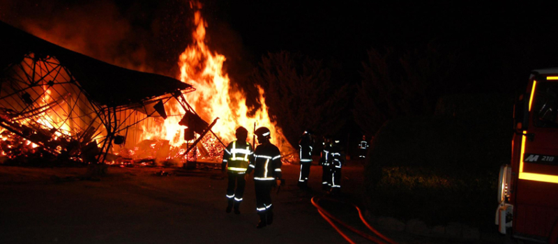 Incendie à Mouchan
