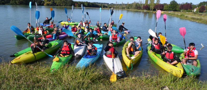 Plaisance Canoë-Kayak et la section sportive du collège s’entraînaient sur le lac