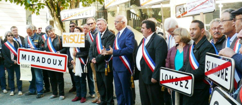Mobilisation générale autour de la fermeture de cinq Trésoreries