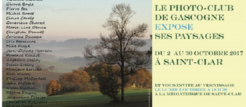 SAINT CLAR - Médiathèque :   le photo-club de Gascogne expose ses paysages à St-Clar 