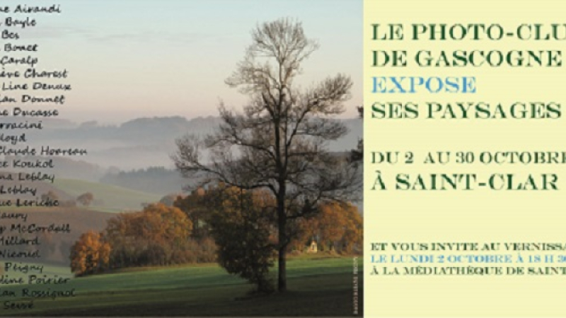 SAINT CLAR - Médiathèque :   le photo-club de Gascogne expose ses paysages à St-Clar 