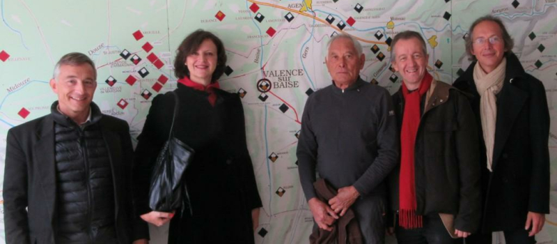 Valence-sur-Baïse - Christophe Barbier découvre les bastides.