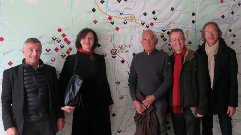 Valence-sur-Baïse - Christophe Barbier découvre les bastides.