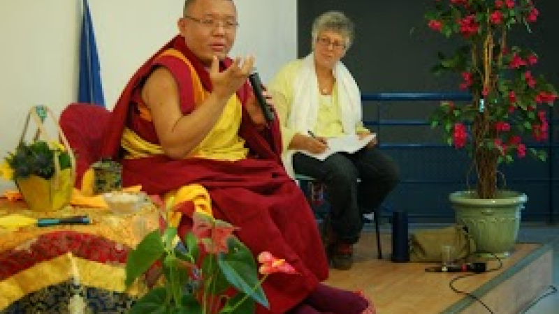 Guéshé Ahbay Tulku Jigmé Thupten Tendar Rinpoché de retour à Lamothe-Goas.