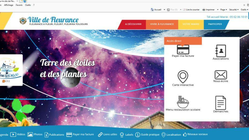 Fleurance - Le site Internet de la mairie fait peau neuve
