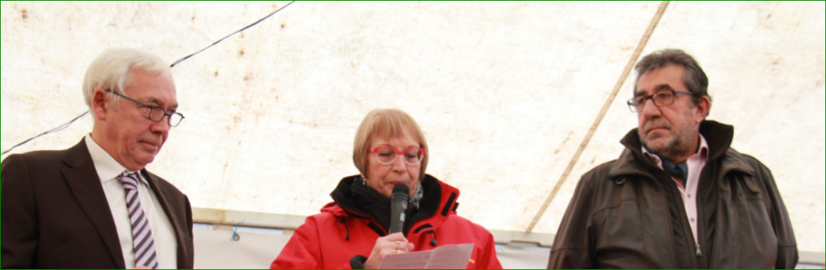 Marylène Lando, présidente entourée de Francis Idrac et de Francis Larroque