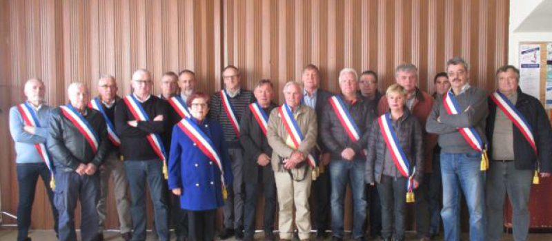 Mobilisation des maires pour le maintien de la Trésorerie de Riscle.