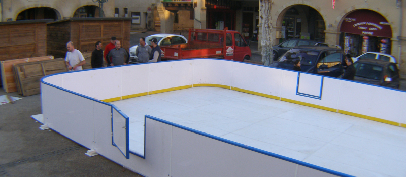 La patinoire fin prête
