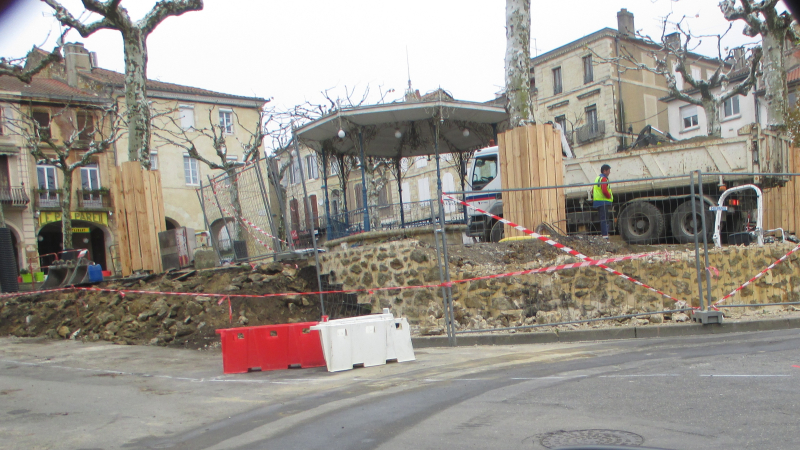 Travaux nouvelle place