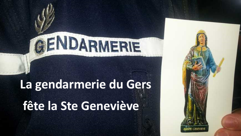 La gendarmerie fête la Ste Geneviève.