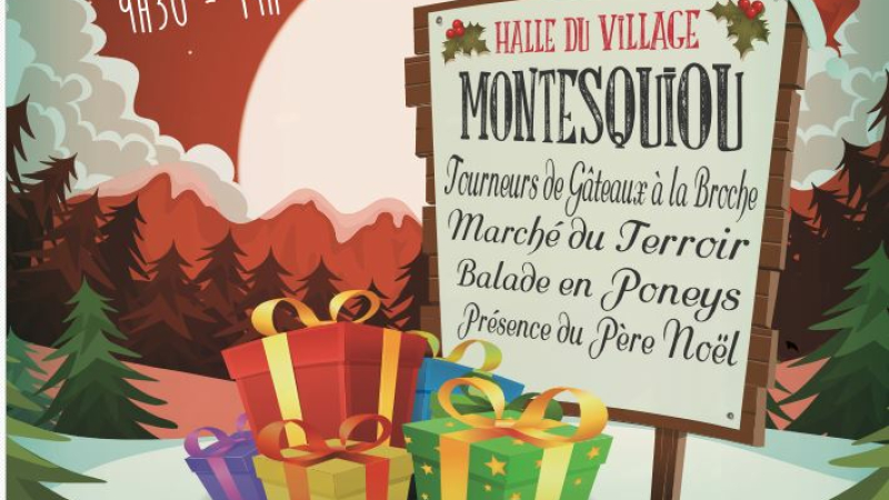 Le père Noël dimanche matin sous la halle