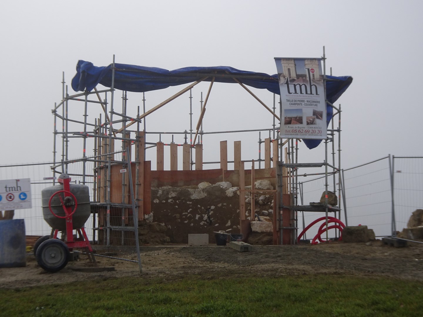 La structure commence à prendre forme
