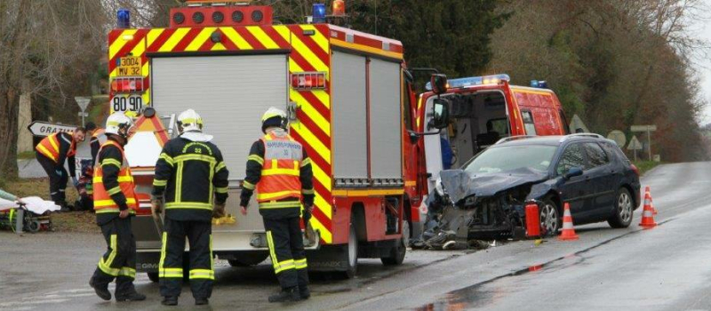 Nouvel accident route de Nérac à Condom