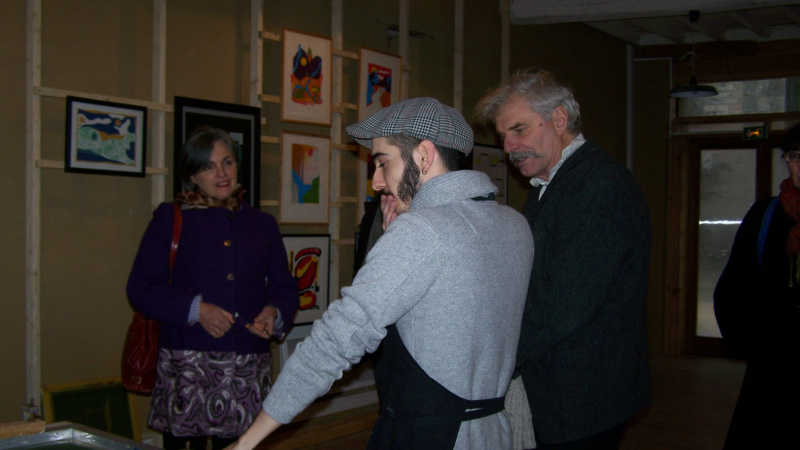  Inauguration d'un atelier de sérigraphie 