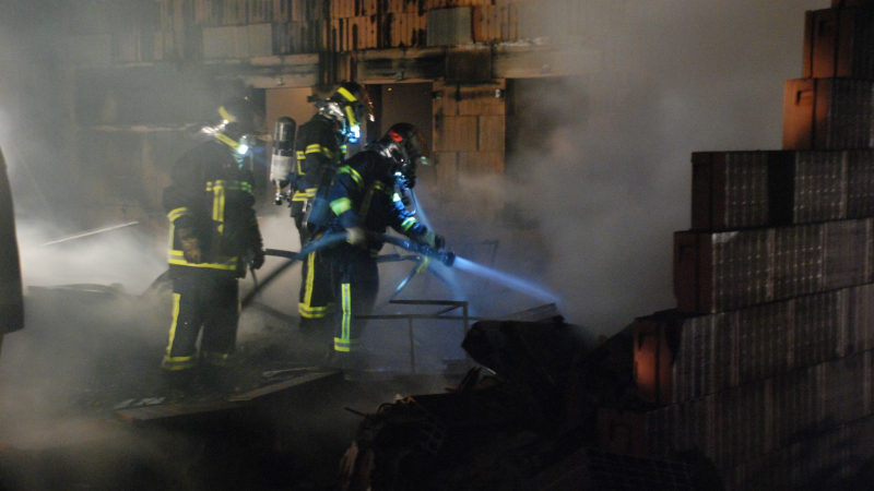 Important incendie d'une maison