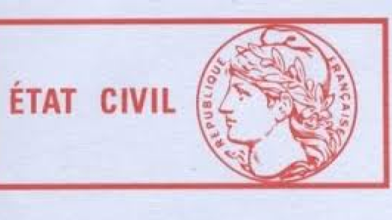 Etat civil du mois de décembre