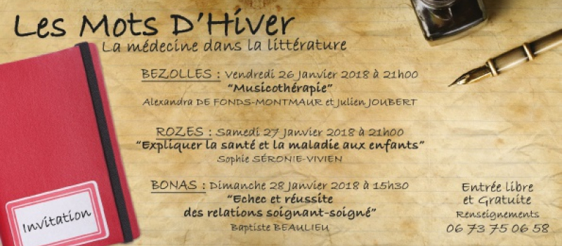 Les ‘’ Mots d’hiver ‘’ reviennent