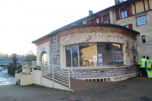 Lundi matin, le bâtiment de l’ancien Syndicat d'initiative..