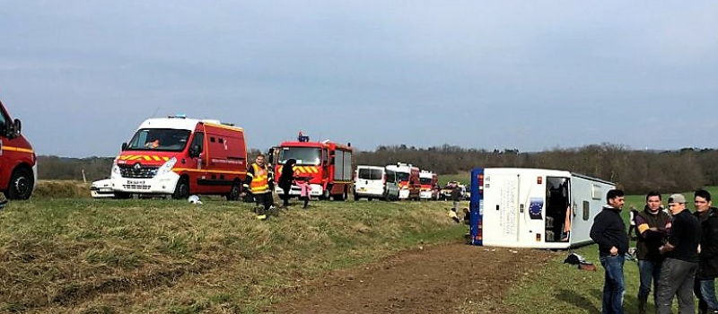 Grave accident de bus scolaire
