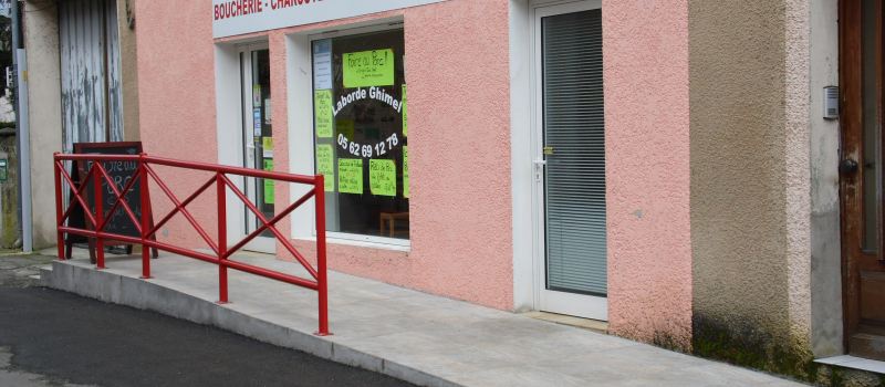 Accessibilité  pour un commerce de bouche