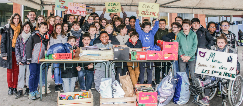 Écoles et collège collectent pour les Restos du cœur