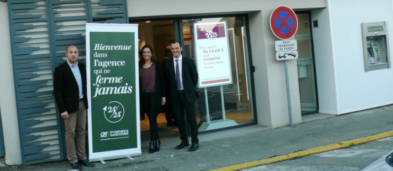 L'agence du Crédit Agricole, Auch-Pyrénées, inaugurée
