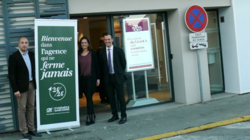 L'agence du Crédit Agricole, Auch-Pyrénées, inaugurée
