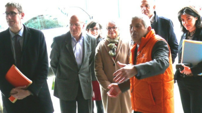 Olivier Noblecourt a rendu visite à la Banque alimentaire 