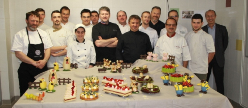 « Montages de Pâques et entremets de printemps » à l’École des métiers de Pavie